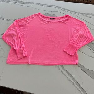 Michael Lauren Oversized Ribbed Boatneck Tee SzM